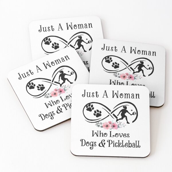 Item preview, just a woman who loves dogs and Pickleball designed and sold by luytkaka.