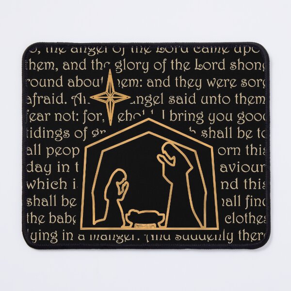 Item preview, Golden Christmas Manger Scene With Verses designed and sold by mrtraz.