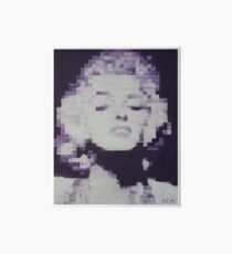 Pixelated Purple Marilyn Monroe Painting Art Board