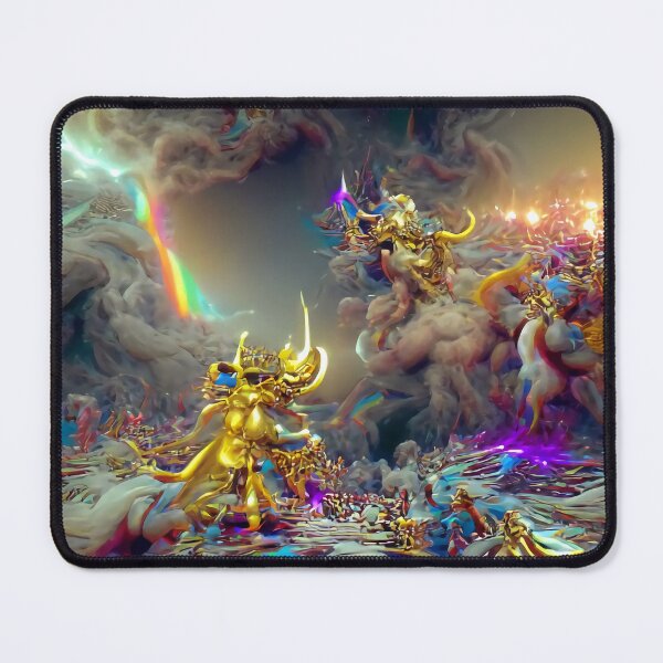 Item preview, Battle of the Celestial Gods in a Kingdom of Gold designed and sold by trippingonpixel.