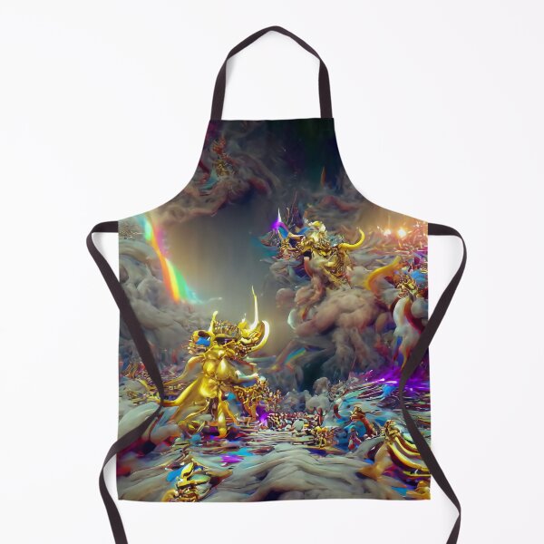 Item preview, Battle of the Celestial Gods in a Kingdom of Gold designed and sold by trippingonpixel.