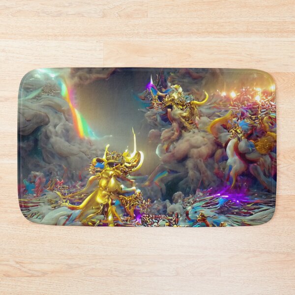 Item preview, Battle of the Celestial Gods in a Kingdom of Gold designed and sold by trippingonpixel.