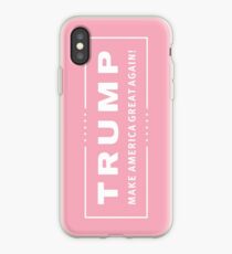 Preppy Pink Trump Make America Great iPhone Case