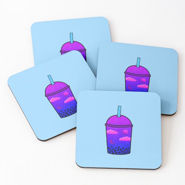 Item preview, Pink Cloud Planet Sky Boba Bubble Tea Drink designed and sold by KTCreativeSide.