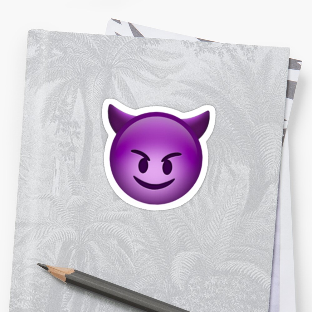 purple-horn-emoji-sticker-by-queensammi-redbubble