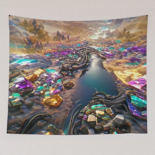 Item preview, Gemstone Rivers of Quicksand designed and sold by trippingonpixel.