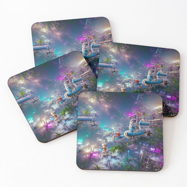Item preview, Magical Kingdom of the Galactic Jungle Space Station designed and sold by trippingonpixel.