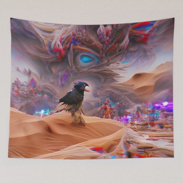 Item preview, Raven of the Desert Dream Realm designed and sold by trippingonpixel.