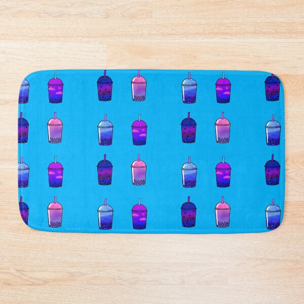 Item preview, 4 Piece Pink Purple Blue Aesthetic Boba Bubble Tea Drink Pack designed and sold by KTCreativeSide.