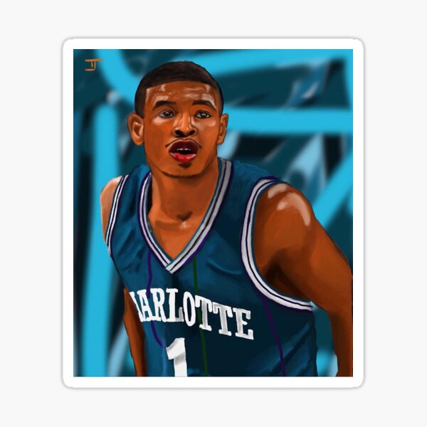 "Muggsy Bogues " Sticker for Sale by tjamesart Redbubble