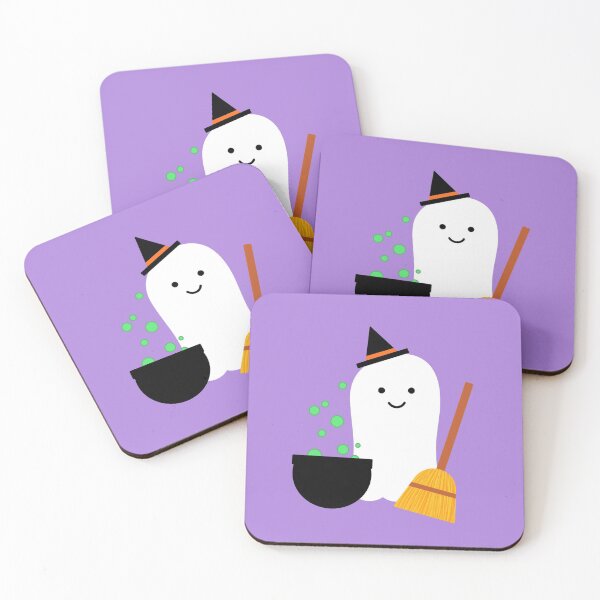 Item preview, Cute ghost witch designed and sold by HappyDayDoodles.