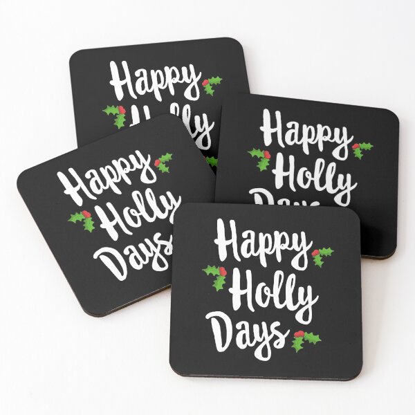 Item preview, Happy Holly Days Funny Christmas Long Sleeve Shirt Xmas designed and sold by CQCankdesign.