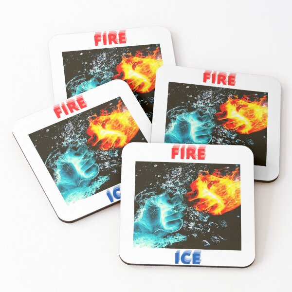 Item preview, FIRE AND ICE ELEMENTS - DUALITY - CONFRONTATION designed and sold by MrCreativeArts.