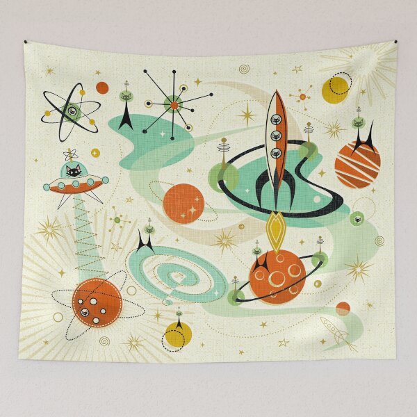 Item preview, Atomic Cats in Space ©studioxtine designed and sold by studioxtine.