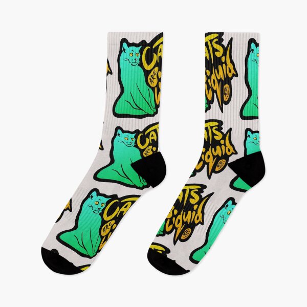 Item preview, Cats are liquid - Color version designed and sold by ArtonautGanj.