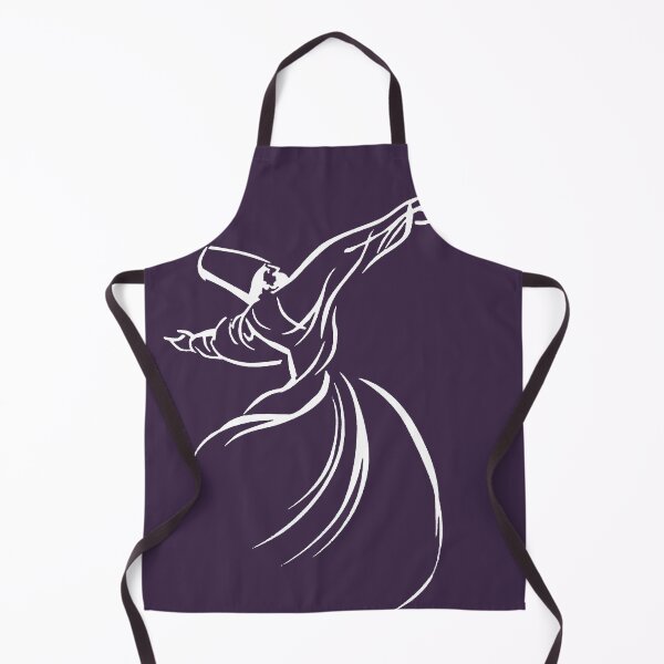Item preview, Dervish Line Drawing Calligraphy Style In White designed and sold by taiche.