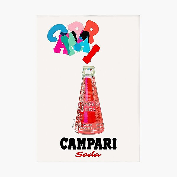 Campari Colourful Letters Vintage Photographic Print