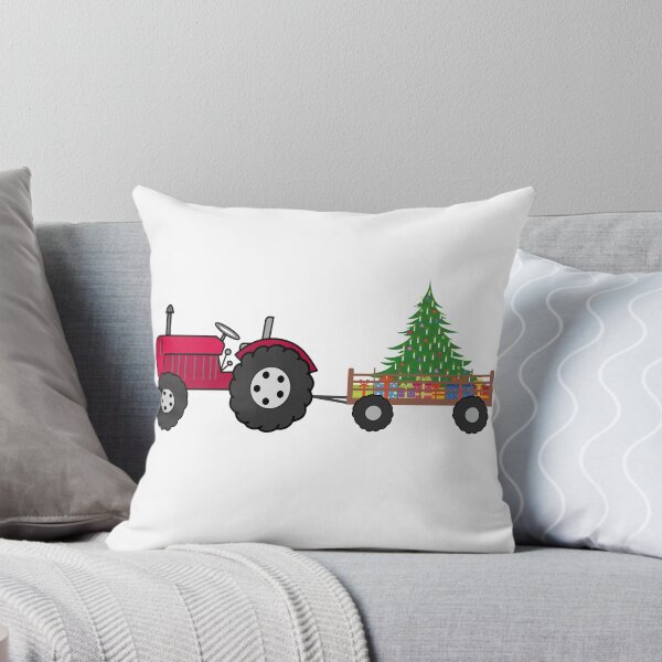 Item preview, Christmas Tractor Illustration designed and sold by karwilberevivalcollection.