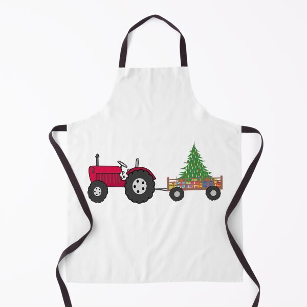 Item preview, Christmas Tractor Illustration designed and sold by karwilberevivalcollection.