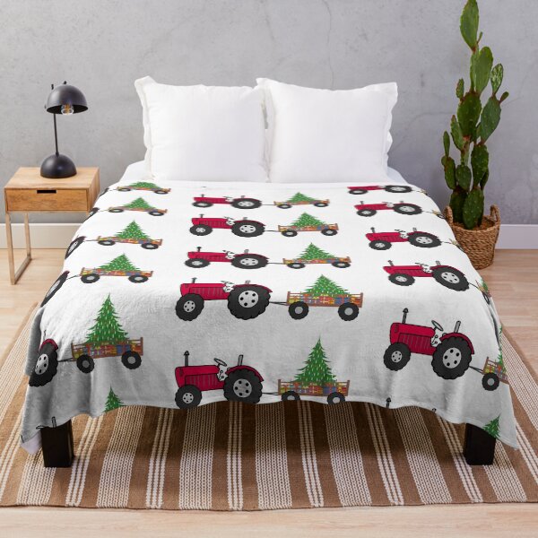 Item preview, Christmas Tractor Illustration designed and sold by karwilberevivalcollection.