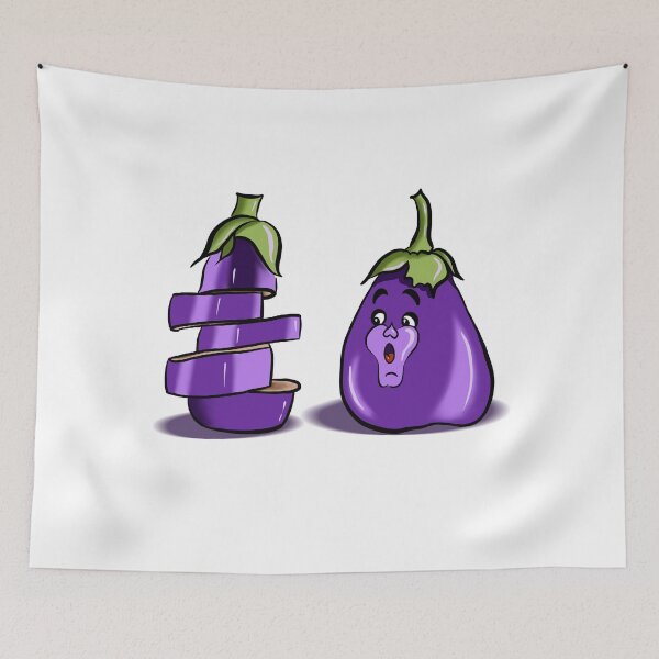 Item preview, Cartoon eggplants  designed and sold by Mashusha-art.