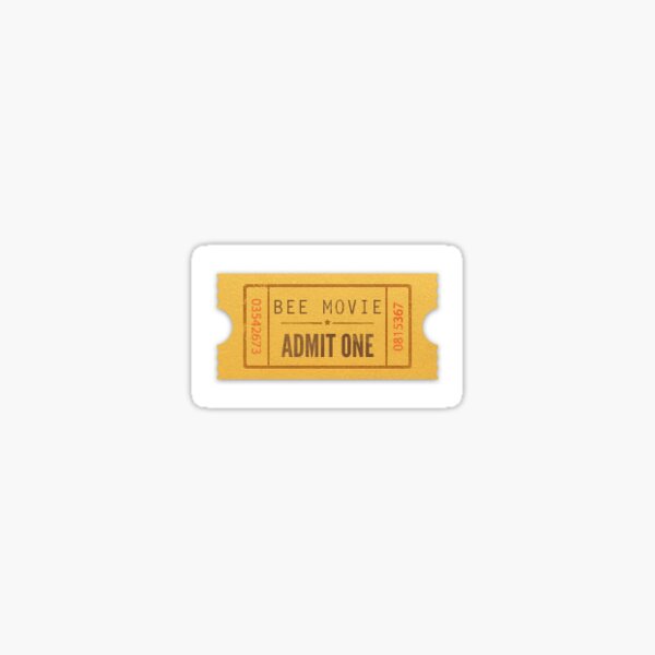 Item preview, Bee Movie Ticket designed and sold by munchybunch.
