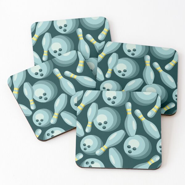Item preview, Bowling pins and balls seamless pattern designed and sold by DesignForYou79.