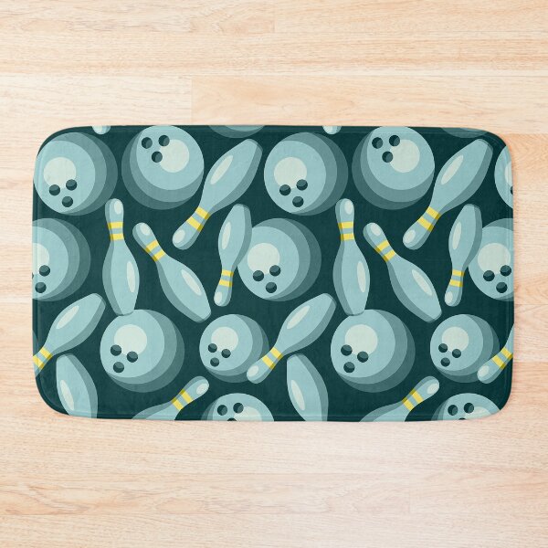 Item preview, Bowling pins and balls seamless pattern designed and sold by DesignForYou79.