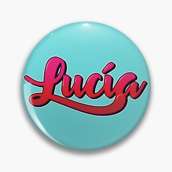 Item preview, Lucia name with pink letters, black with gradient and shadows designed and sold by Rene Acan.