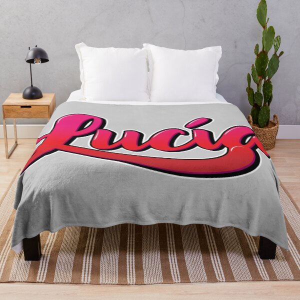 Item preview, Lucia name with pink letters, black with gradient and shadows designed and sold by Rene Acan.