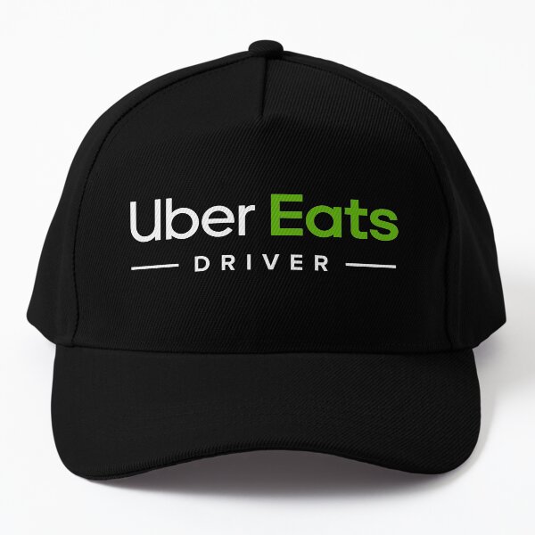 Uber Eats Delivery Driver Classic Logo Black UberEats Unofficial Uniform Baseball Cap