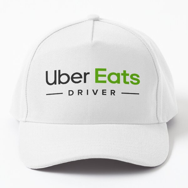 Uber Eats Delivery Driver Classic Black Green Logo UberEats Unofficial Uniform Baseball Cap