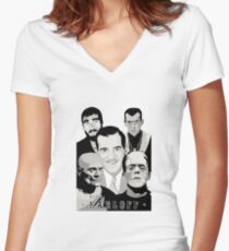 Boris Karloff Women's Fitted V-Neck T-Shirt