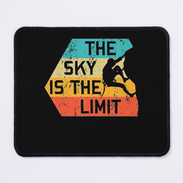 Item preview, The Sky Is The Limit Retro Rock Climbing Vintage Climber designed and sold by FerdinandEngel.