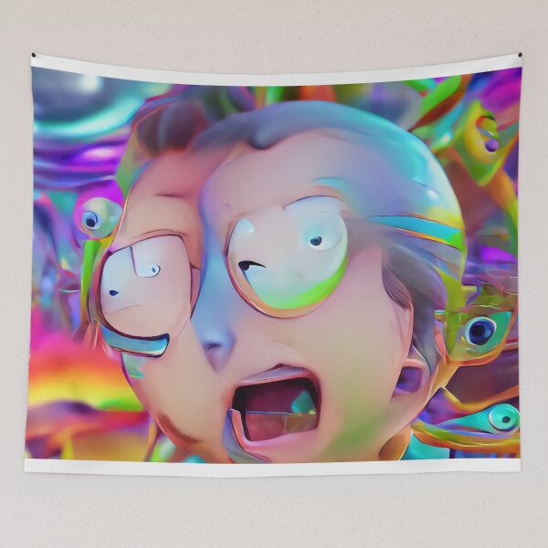 Artikelvorschau, Morty Trippy Bunte Fan-Kunst entworfen und verkauft von trippingonpixel.