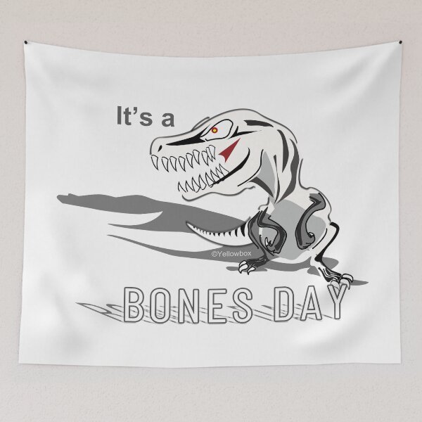 Item preview, Make dinosaurs skull a bones day - Yellowbox ink painting designed and sold by twyellowbox.