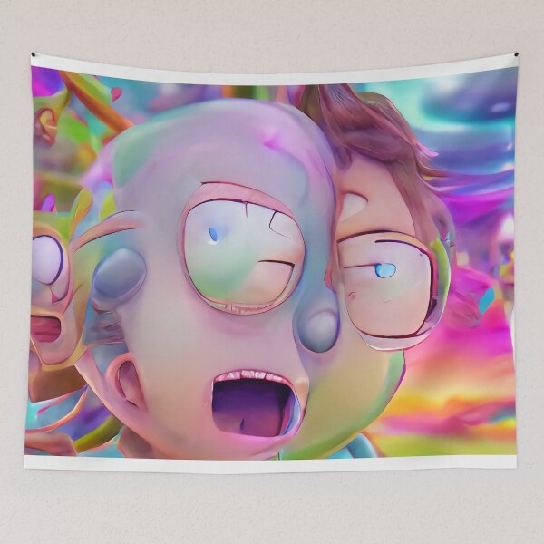Artikelvorschau, Trippy Morty Fan Art Digitales Aquarell entworfen und verkauft von trippingonpixel.