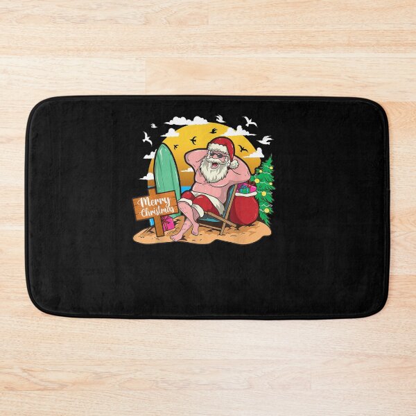 Item preview, Tropical Christmas Santa Claus Beach Surfer designed and sold by alanxgoldberger.