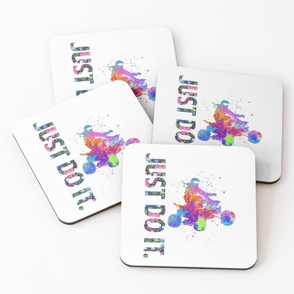 Item preview, ATV Bicycle Watercolor Just Do It  designed and sold by DesignForYou79.