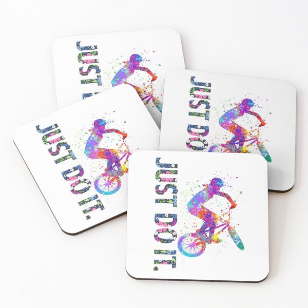 Item preview, BMX Watercolor Just Do It  designed and sold by DesignForYou79.