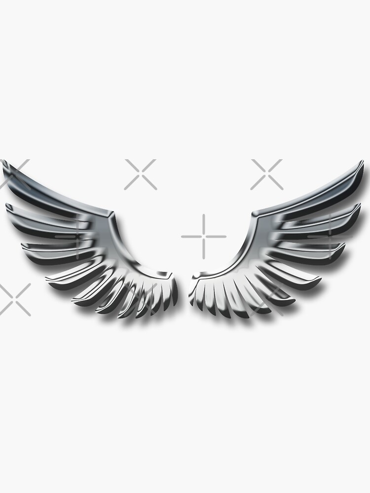 Chrome Angel Wings by PartnersInTrust