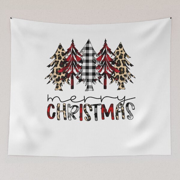 Item preview, Plaid Leopard Christmas Tree Merry Christmas Vintage Classic designed and sold by KyleBuschDes.