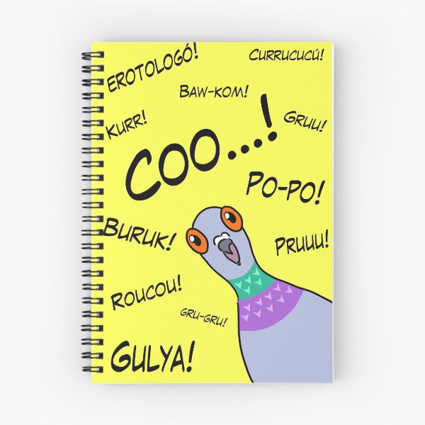 Item preview, pigeon sounds in different languages designed and sold by lifewithbirds.