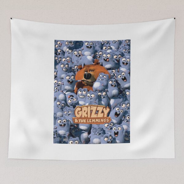 Item preview, Grizzy and Lemmings cartoon designed and sold by FerraraStamps.