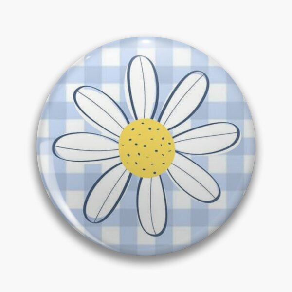 Artikelvorschau, Blau-weißer Karo-Karo mit Daisy! entworfen und verkauft von Tracy McCurry.