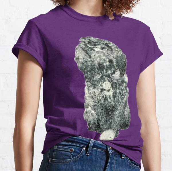 Cockapoo with a ball (Pink) Classic T-Shirt
