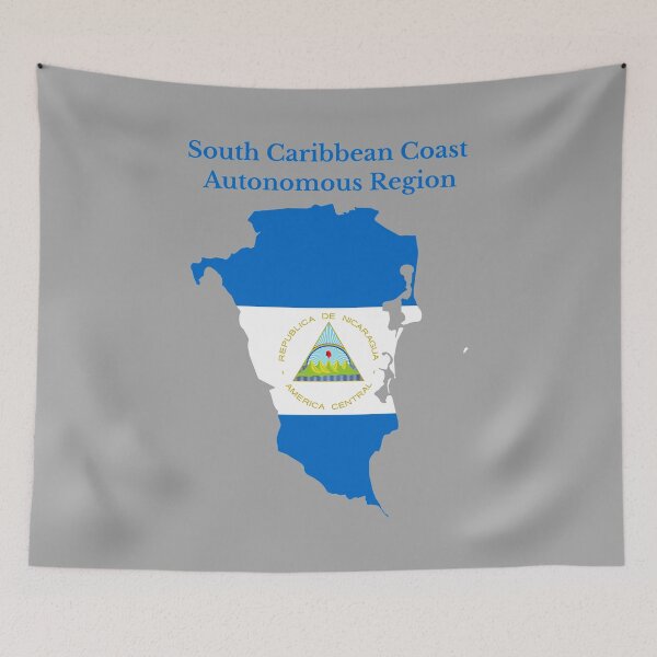 Item preview, South Caribbean Coast Autonomous Region Map Design, Nicaragua.  designed and sold by marosharaf.