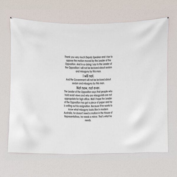 Item preview, Julia Gillard Misogyny Speech Fitted designed and sold by MERIKEORAV.