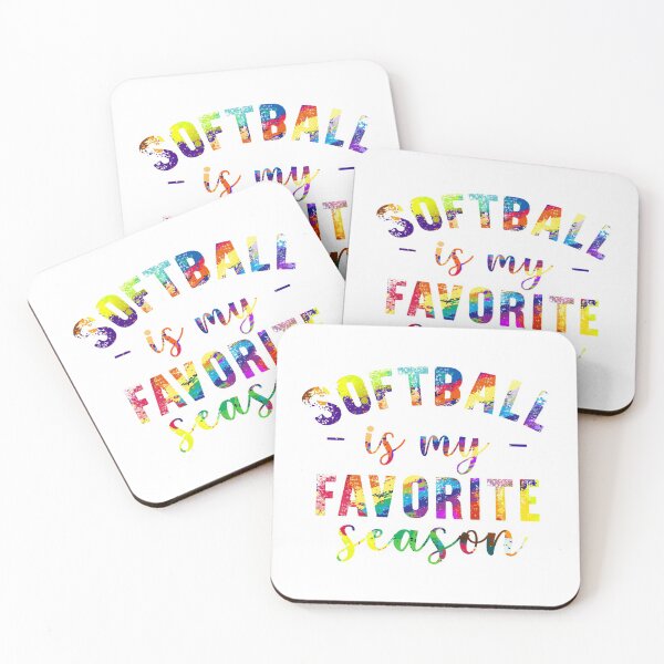 Item preview, Softball is my favorite season watercolor  designed and sold by tuyetnhung98.