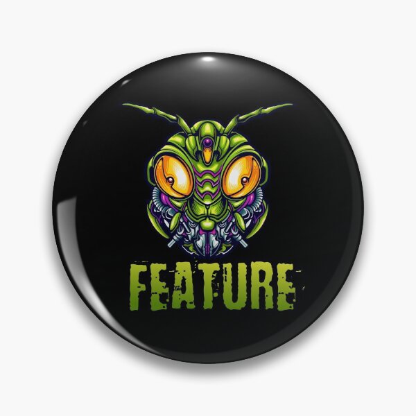 Item preview, Bug feature | Web humor | Hacker, Developer designed and sold by DAFIN.
